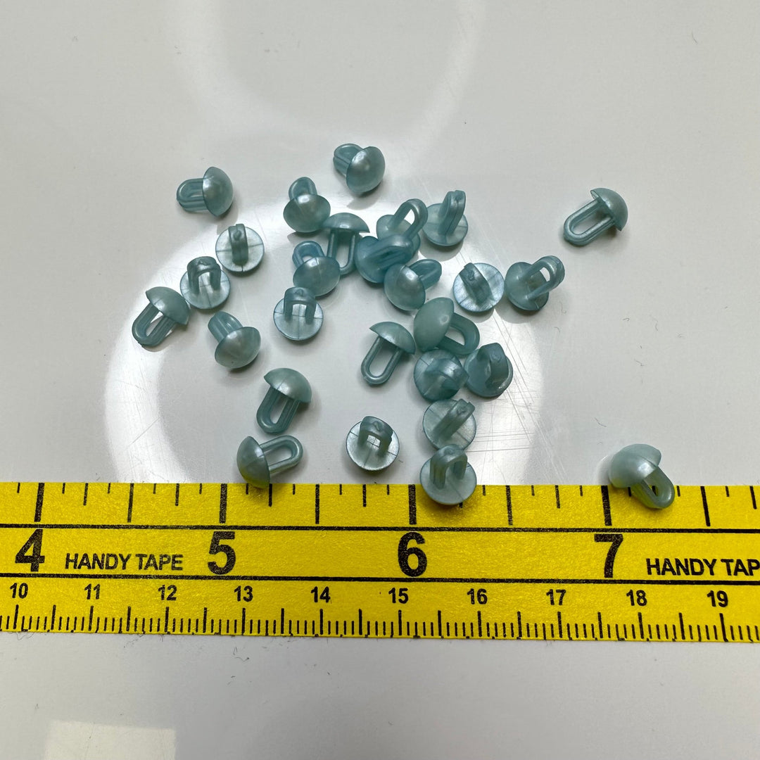 Shank Button - 5MM Plastic - Light Blue - 20 Pack - True Deadstock supplies Fabric by private - Sustainable Textile | FABCYCLE