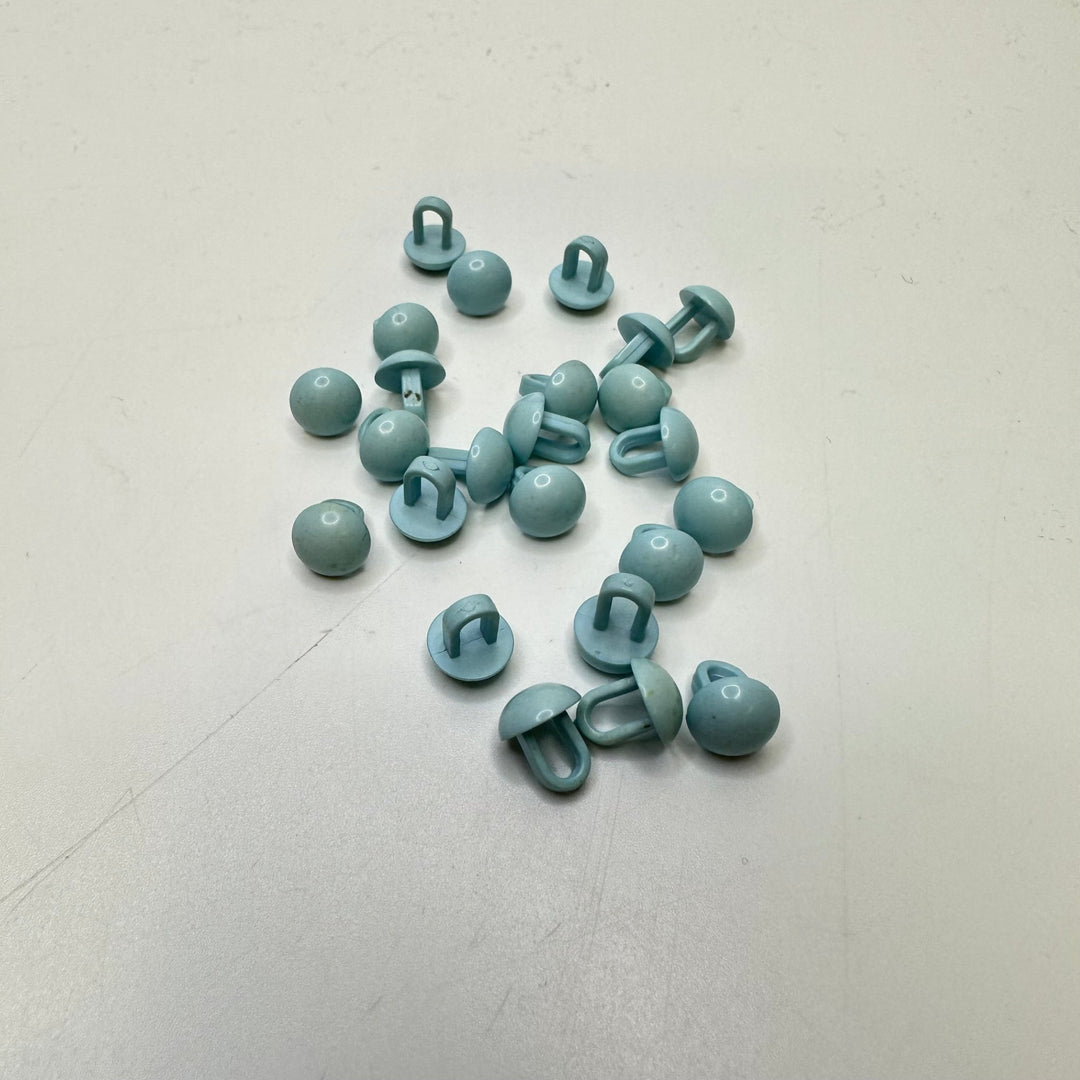 Shank Button - 5MM Plastic - Light Blue - 25 Pack - True Deadstock supplies Fabric by private - Sustainable Textile | FABCYCLE