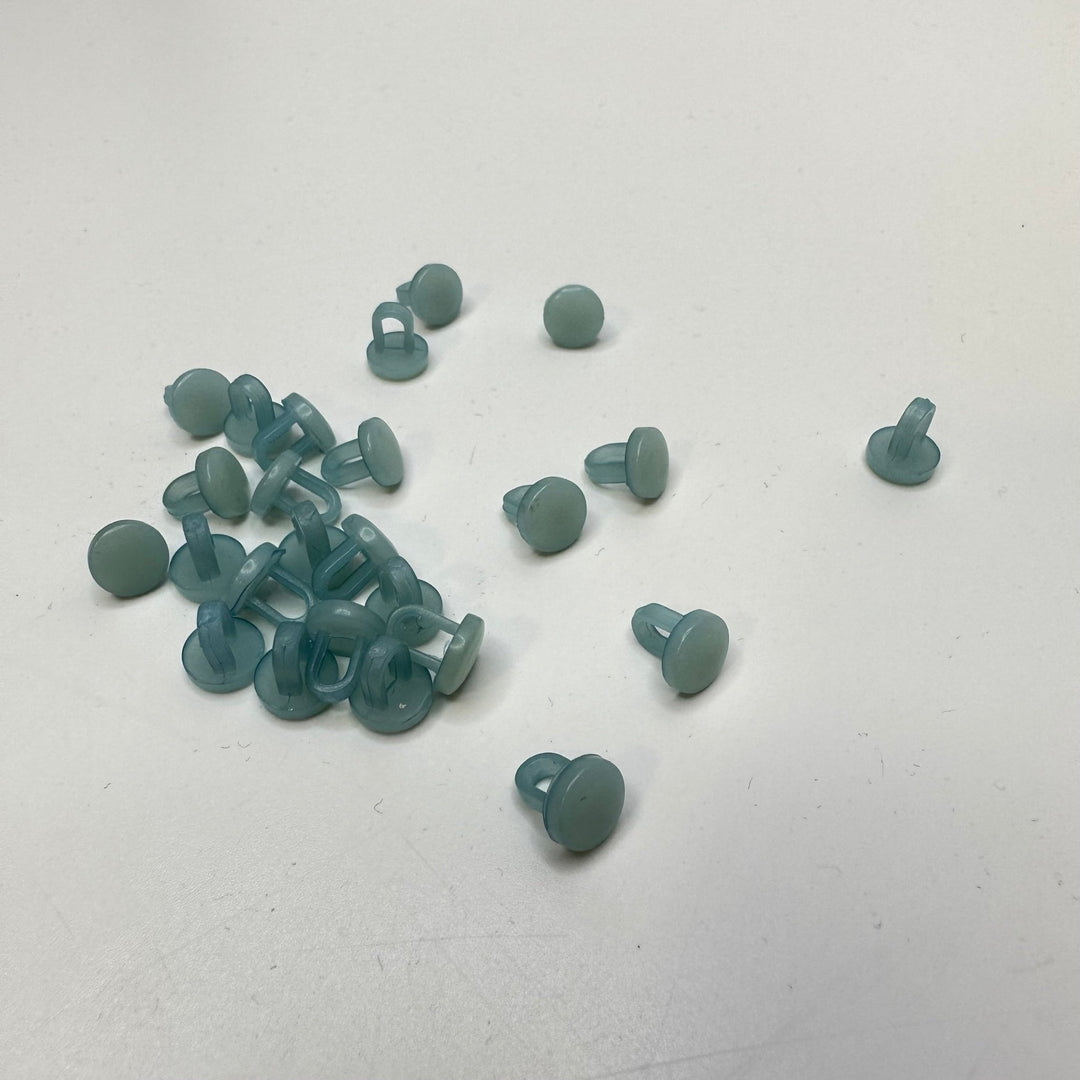 Shank Button - 5MM Plastic - Light Blue - 25 Pack - True Deadstock supplies Fabric by private - Sustainable Textile | FABCYCLE