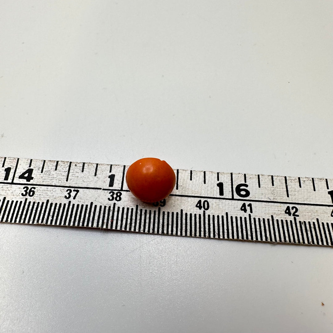 Shank Button - 8MM Plastic - Coral Orange - 15 Pack - True Deadstock supplies Fabric by private - Sustainable Textile | FABCYCLE