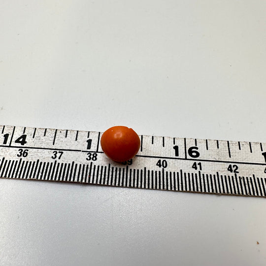 Shank Button - 8MM Plastic - Coral Orange - 15 Pack - True Deadstock supplies Fabric by private - Sustainable Textile | FABCYCLE
