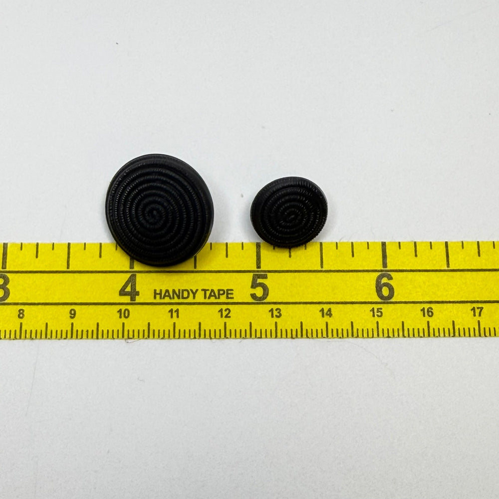 Shank Button - Plastic - Black - 4 Pack - True Deadstock supplies Fabric by private - Sustainable Textile | FABCYCLE