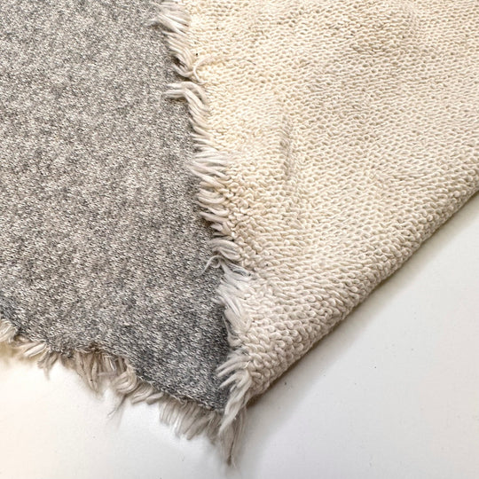 Sharks In The Water - French Terry Natural Blend Knit - Grey - 2M Bundle - True Deadstock fabric Fabric by private - Sustainable Textile | FABCYCLE