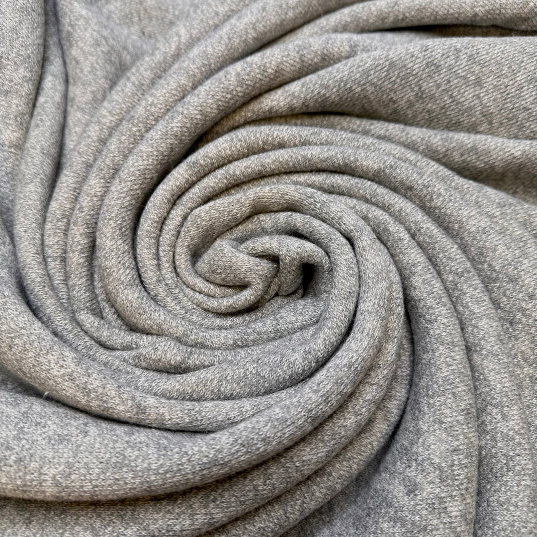 Sharks In The Water - French Terry Natural Blend Knit - Grey - 2M Bundle - True Deadstock fabric Fabric by private - Sustainable Textile | FABCYCLE