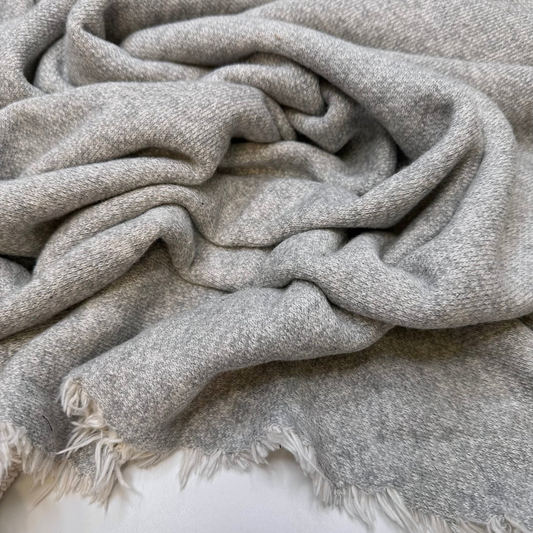 Sharks In The Water - French Terry Natural Blend Knit - Grey - 2M Bundle - True Deadstock fabric Fabric by private - Sustainable Textile | FABCYCLE