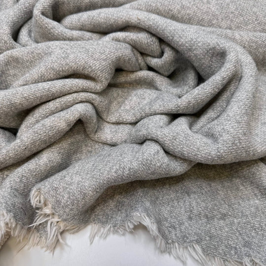 Sharks In The Water - French Terry Natural Blend Knit - Grey - 2M Bundle - True Deadstock fabric Fabric by private - Sustainable Textile | FABCYCLE
