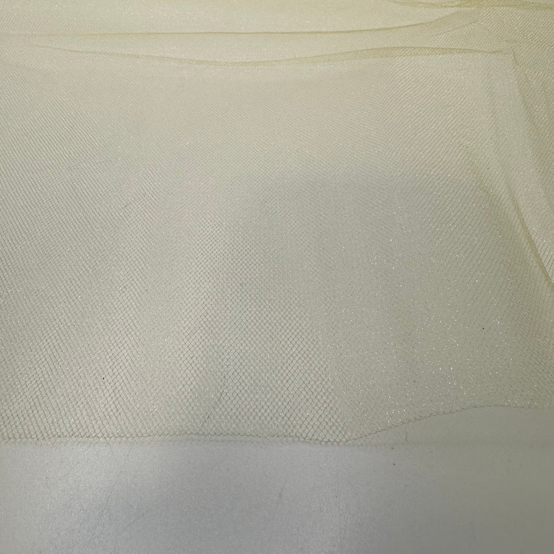 Shimmering Sunlight - Tulle Poly Knit - Yellow - 3M Bundle - True Deadstock fabric Fabric by private - Sustainable Textile | FABCYCLE
