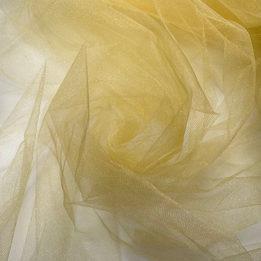 Shimmering Sunlight - Tulle Poly Knit - Yellow - 3M Bundle - True Deadstock fabric Fabric by private - Sustainable Textile | FABCYCLE