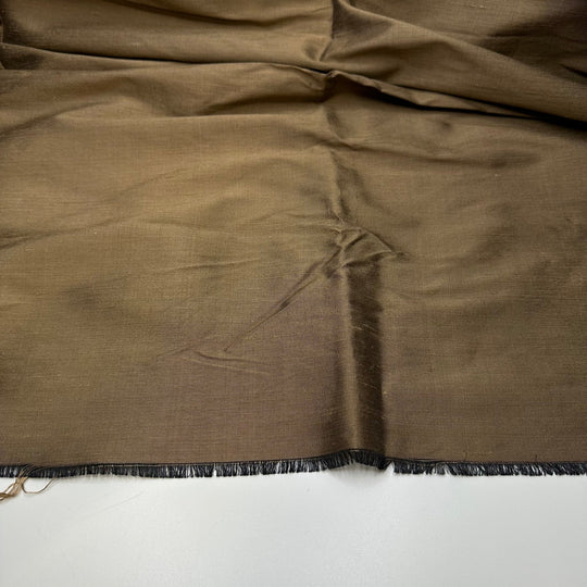 Shimming My Way To New Me - Taffeta Silk Blend Woven - Brown - 0.7M Bundle - True Deadstock fabric Fabric by private - Sustainable Textile | FABCYCLE