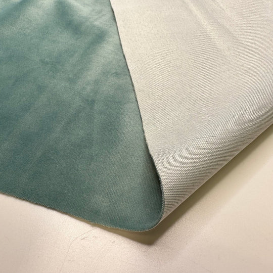 Ship In A Bottle - Synthetic Blend Woven - Light Teal - Bundles - True Deadstock fabric Fabric by private - Sustainable Textile | FABCYCLE