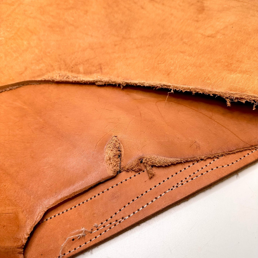 Shoe Sole Leather Pack - Shoe Leather Leather Woven - Light Beige - 1LB Pack - True Deadstock fabric Fabric by private - Sustainable Textile | FABCYCLE