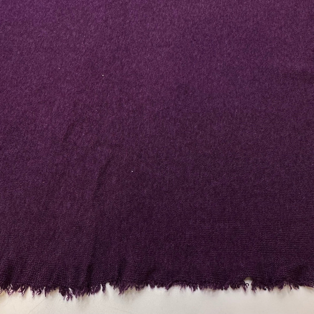 Shopping Local - Cotton/Bamboo Knit - Dark Purple - 2.1M Bundle - True Deadstock fabric Fabric by private - Sustainable Textile | FABCYCLE