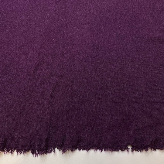 Shopping Local - Cotton/Bamboo Knit - Dark Purple - 2.1M Bundle - True Deadstock fabric Fabric by private - Sustainable Textile | FABCYCLE