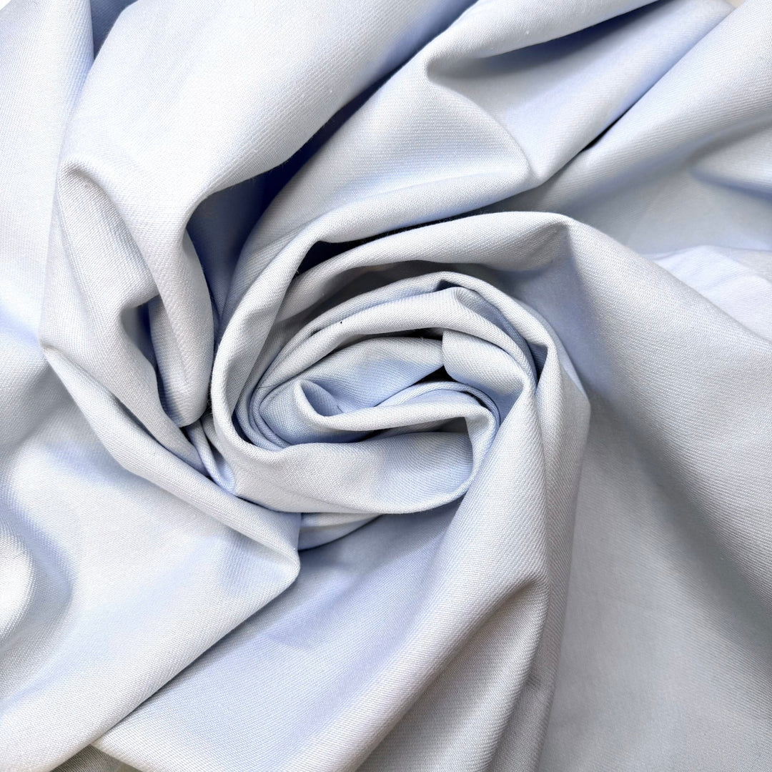 Should It Stay Or Should It Go - Twill Weave Cotton Woven - Light Blue - 1.2M Bundle - True Deadstock fabric Fabric by private - Sustainable Textile | FABCYCLE