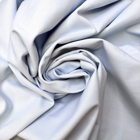 Should It Stay Or Should It Go - Twill Weave Cotton Woven - Light Blue - 1.2M Bundle - True Deadstock fabric Fabric by private - Sustainable Textile | FABCYCLE