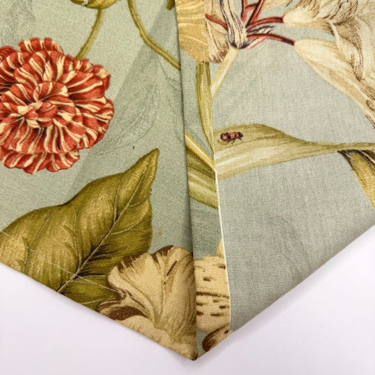 Sign Language Is Pretty Handy - Polyester Blend Woven - Blue Multi Floral - 2M Bundle - True Deadstock fabric Fabric by private - Sustainable Textile | FABCYCLE