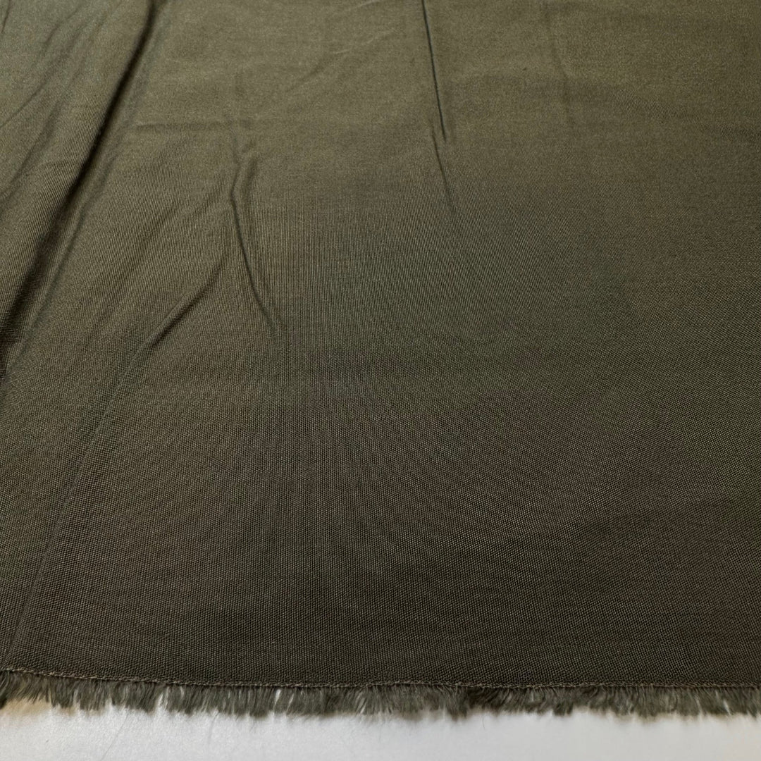 Signing Up For Activities - Natural Blend Woven - Dark Green - 1.9M Bundle - True Deadstock fabric Fabric by private - Sustainable Textile | FABCYCLE