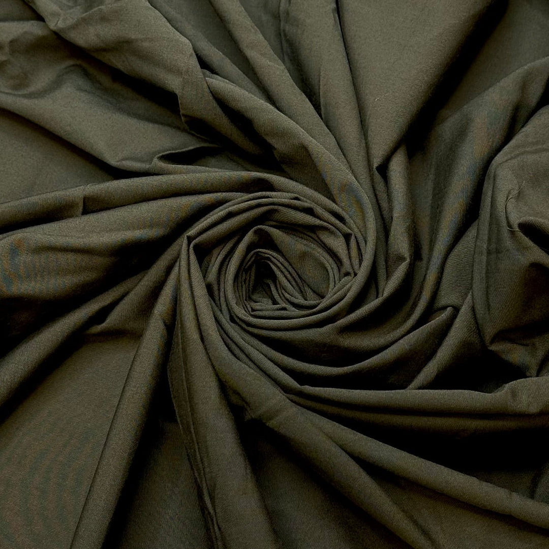 Signing Up For Activities - Natural Blend Woven - Dark Green - 1.9M Bundle - True Deadstock fabric Fabric by private - Sustainable Textile | FABCYCLE