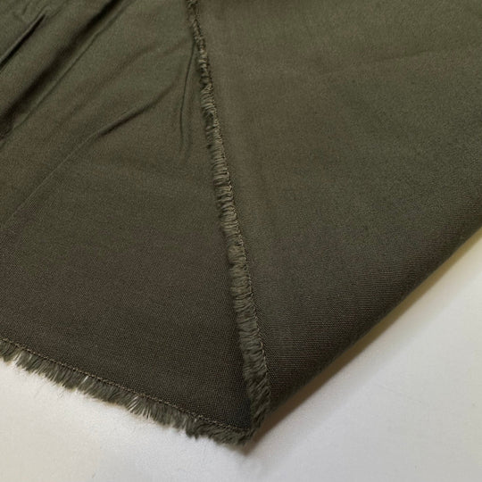 Signing Up For Activities - Natural Blend Woven - Dark Green - 1.9M Bundle - True Deadstock fabric Fabric by private - Sustainable Textile | FABCYCLE