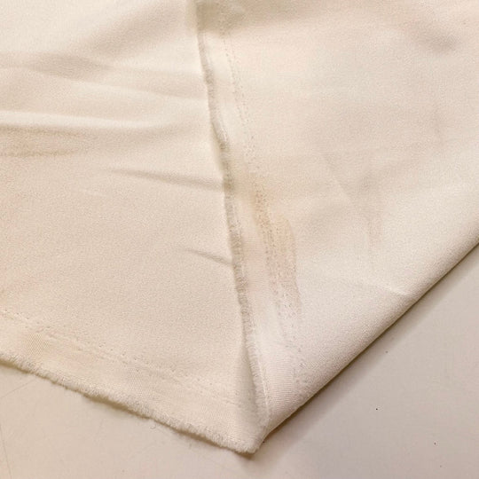 Signs Of A Good Party - Crepe Polyester Blend Woven - Off White - 3M Bundle - True Deadstock fabric Fabric by private - Sustainable Textile | FABCYCLE