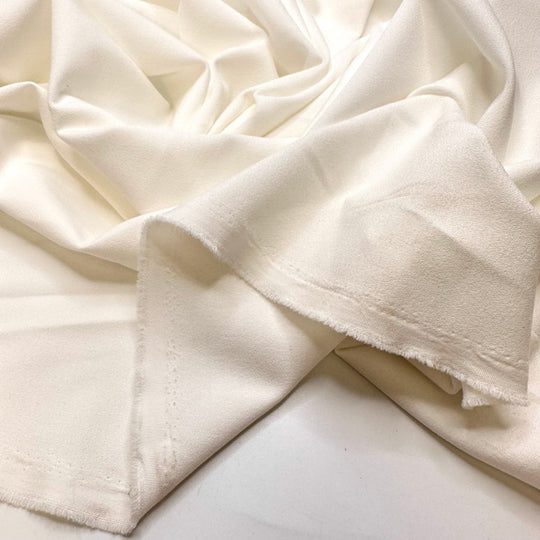 Signs Of A Good Party - Crepe Polyester Blend Woven - Off White - 3M Bundle - True Deadstock fabric Fabric by private - Sustainable Textile | FABCYCLE