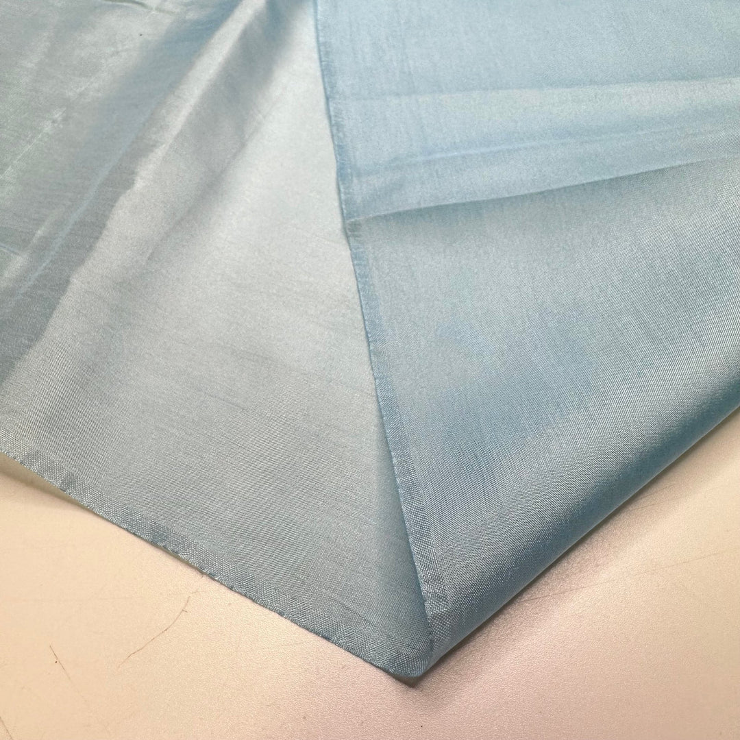 Silent Bell - Satin Poly Woven - Light Blue - 2.75M Bundle - True Deadstock fabric Fabric by private - Sustainable Textile | FABCYCLE