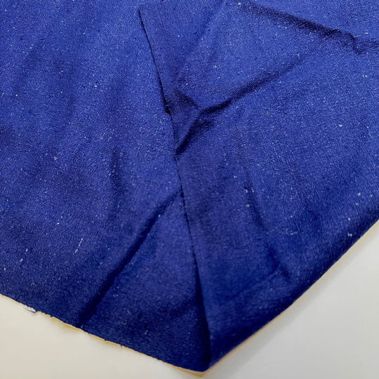 Silk Noil Large Scrap Pack - Noil Silk Woven - Navy - 3 Pack - True Deadstock fabric Fabric by private - Sustainable Textile | FABCYCLE