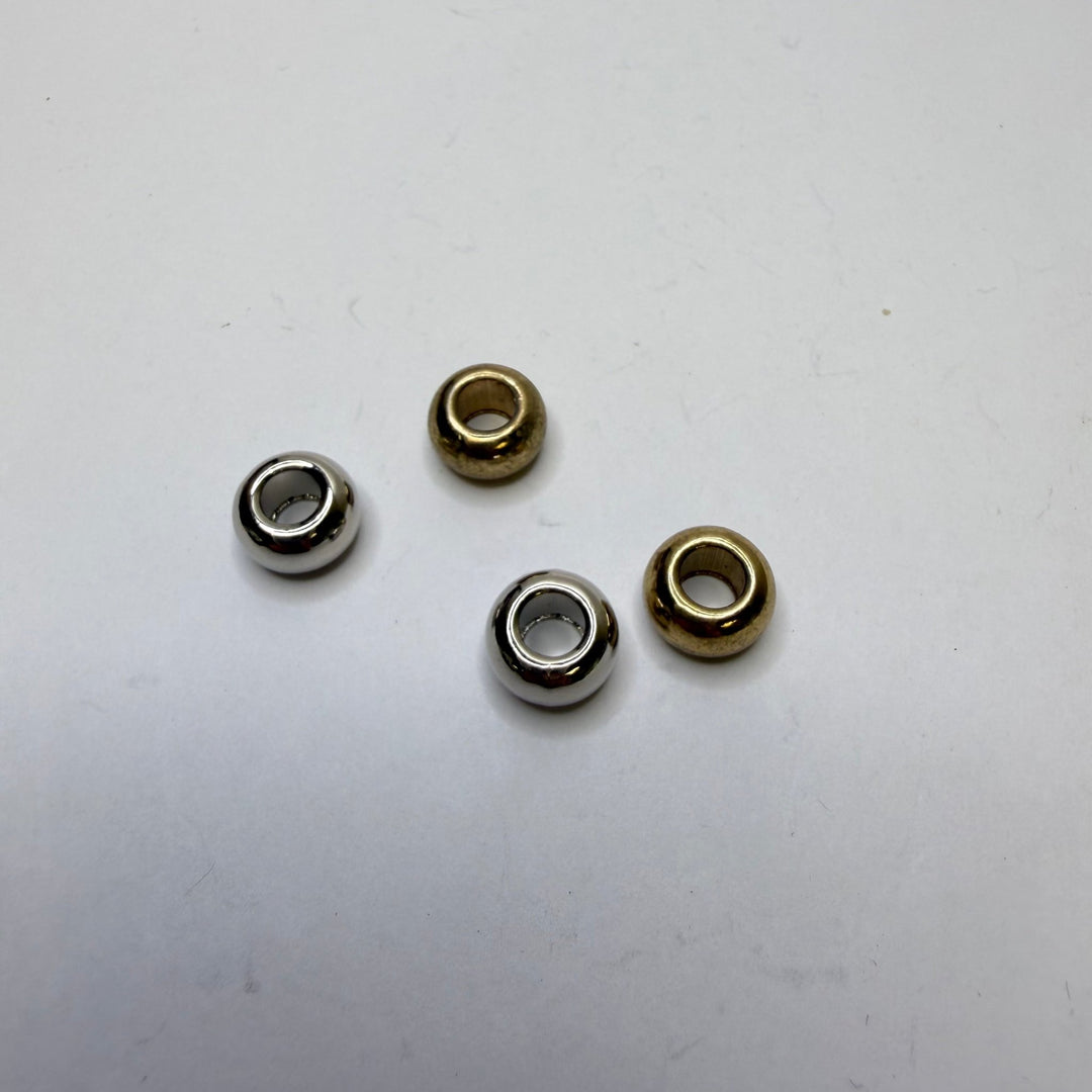 Silver And Gold Metal Beads - Gold/Silver - 4 Pack - True Deadstock supplies Fabric by private - Sustainable Textile | FABCYCLE