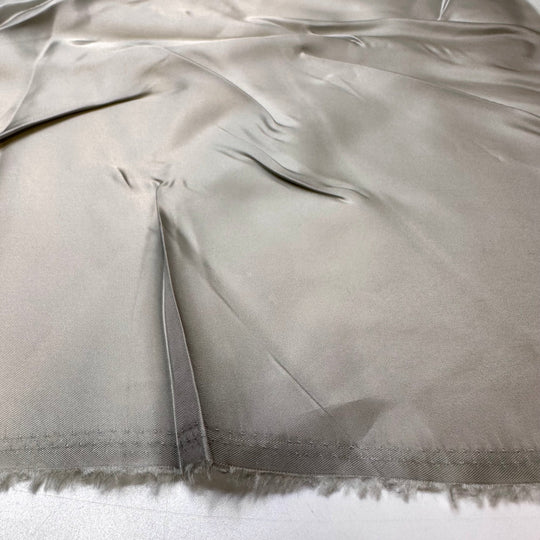 Silver Ore - Satin Cotton Woven - Silver - 2.35M Bundle - True Deadstock fabric Fabric by private - Sustainable Textile | FABCYCLE