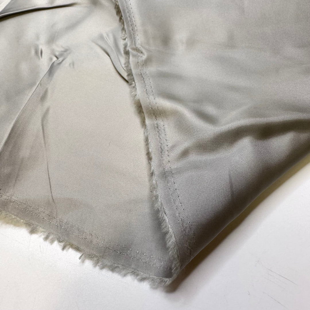 Silver Ore - Satin Cotton Woven - Silver - 2.35M Bundle - True Deadstock fabric Fabric by private - Sustainable Textile | FABCYCLE