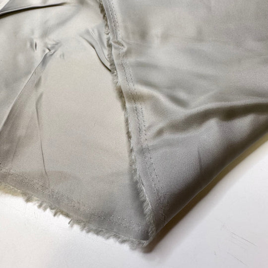 Silver Ore - Satin Cotton Woven - Silver - 2.35M Bundle - True Deadstock fabric Fabric by private - Sustainable Textile | FABCYCLE