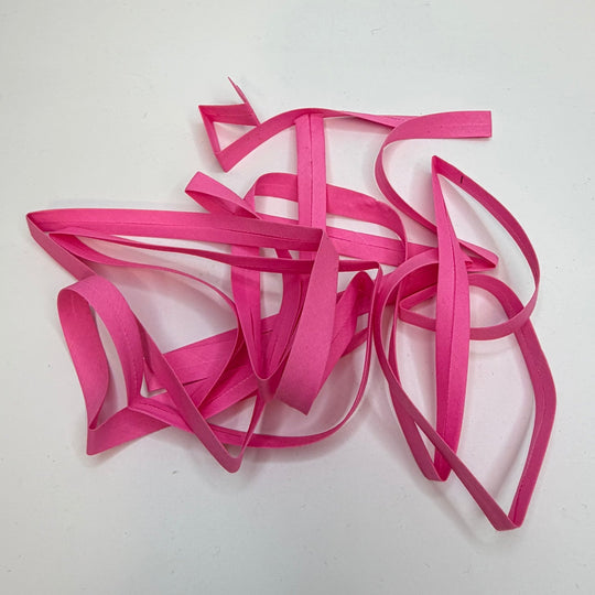 ½" Single Fold Woven Bias Tape - Pink - 2.75M Bundle - True Deadstock supplies Fabric by private - Sustainable Textile | FABCYCLE