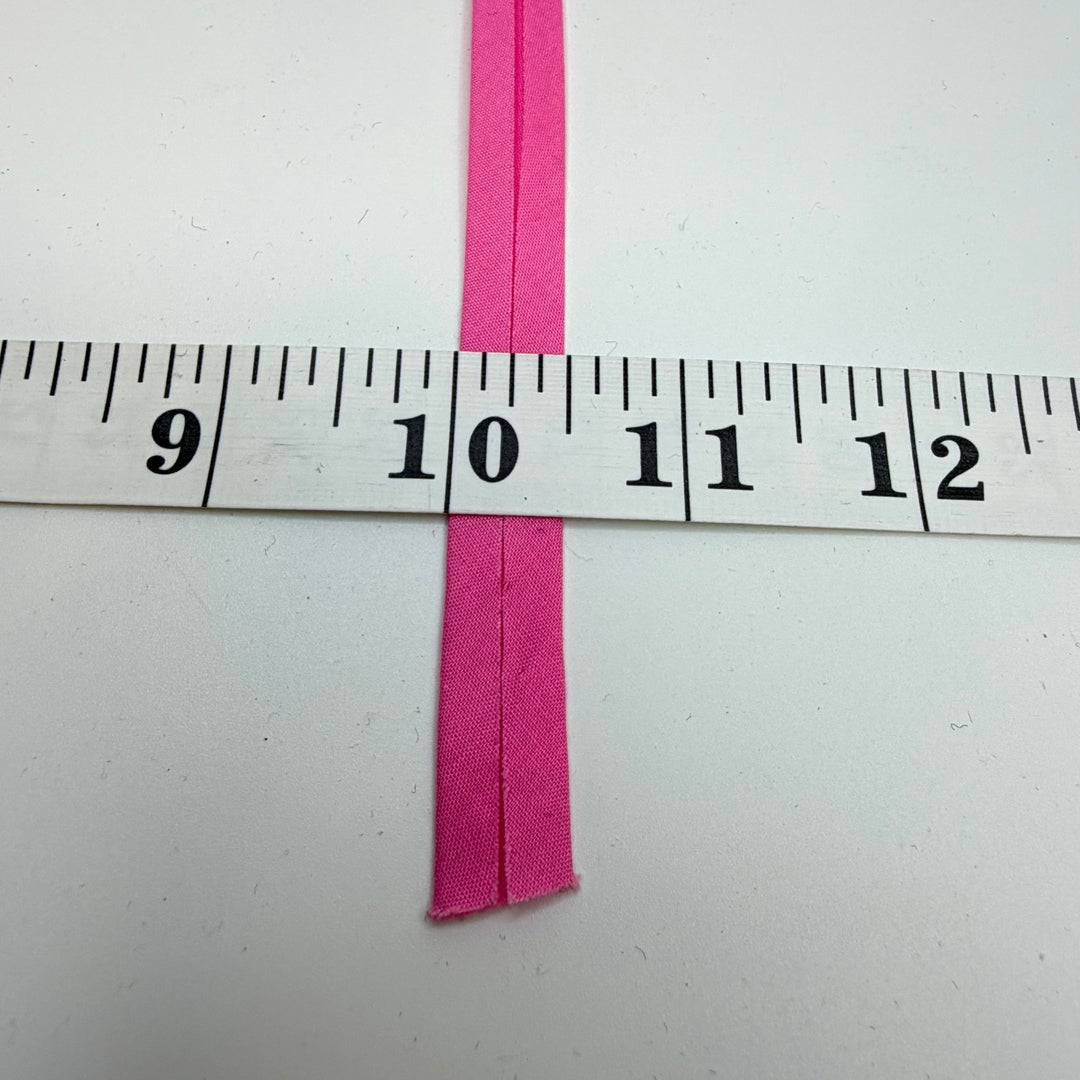 ½" Single Fold Woven Bias Tape - Pink - 2.75M Bundle - True Deadstock supplies Fabric by private - Sustainable Textile | FABCYCLE