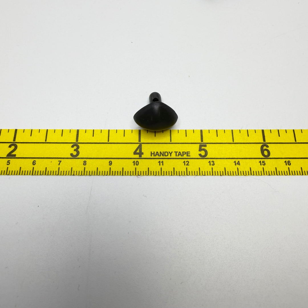 Single Hole Button - 10MM Plastic - Black - 6 Pack - True Deadstock supplies Fabric by private - Sustainable Textile | FABCYCLE