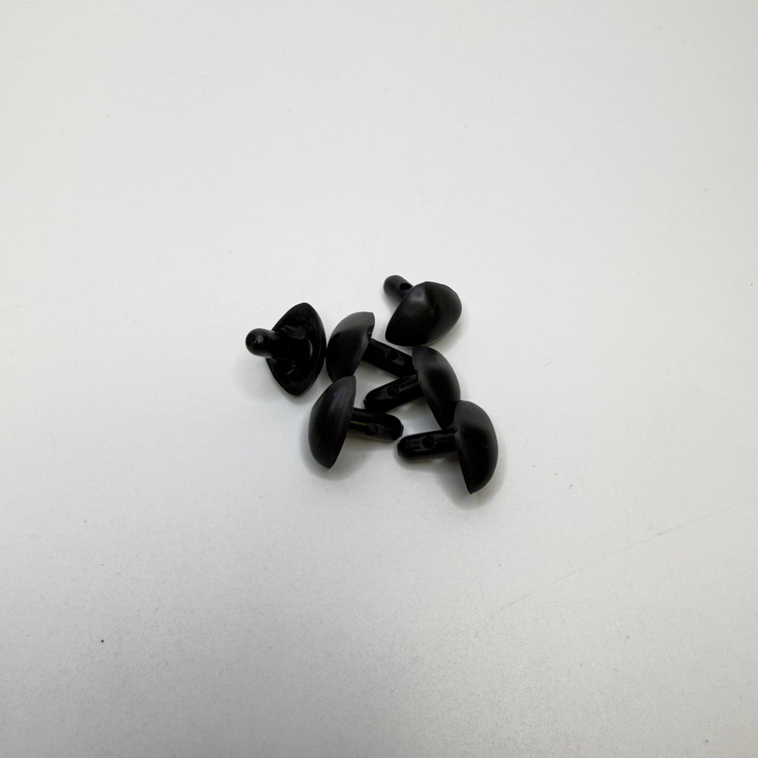 Single Hole Button - 10MM Plastic - Black - 6 Pack - True Deadstock supplies Fabric by private - Sustainable Textile | FABCYCLE