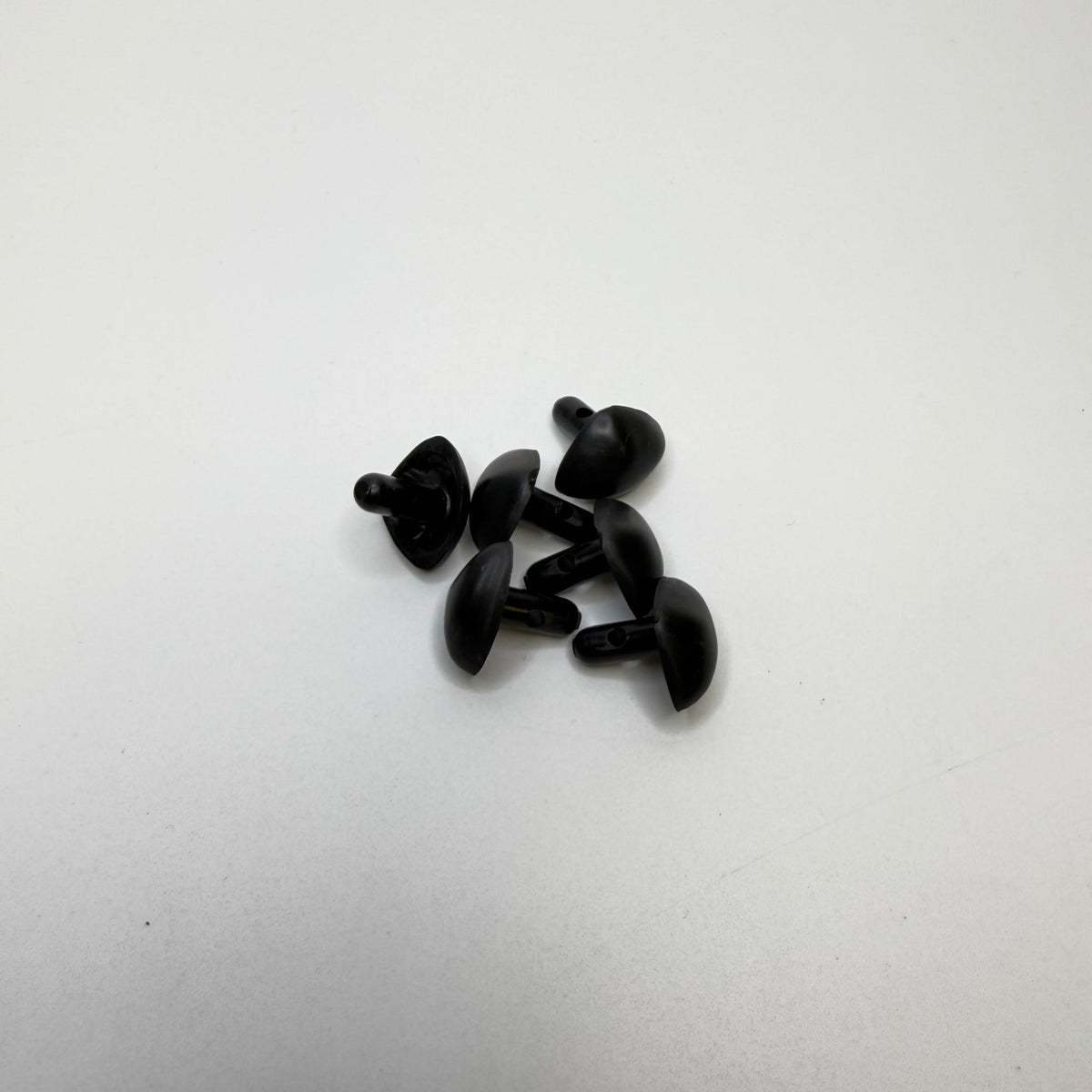 Single Hole Button - 10MM Plastic - Black - 6 Pack - True Deadstock supplies Fabric by private - Sustainable Textile | FABCYCLE
