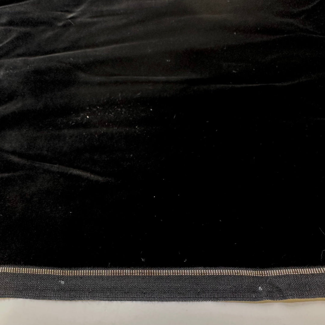 Sinking Into The Couch - Vintage Velvet Cotton Woven - Black - 4.8M Bundle - True Deadstock fabric Fabric by private - Sustainable Textile | FABCYCLE