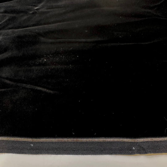 Sinking Into The Couch - Vintage Velvet Cotton Woven - Black - 4.8M Bundle - True Deadstock fabric Fabric by private - Sustainable Textile | FABCYCLE