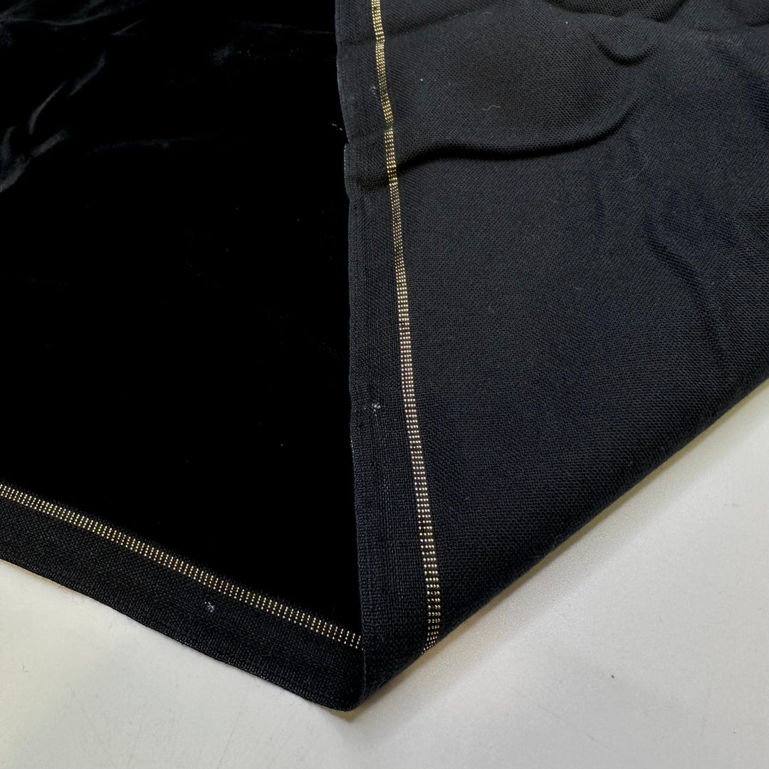 Sinking Into The Couch - Vintage Velvet Cotton Woven - Black - 4.8M Bundle - True Deadstock fabric Fabric by private - Sustainable Textile | FABCYCLE