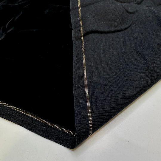 Sinking Into The Couch - Vintage Velvet Cotton Woven - Black - 4.8M Bundle - True Deadstock fabric Fabric by private - Sustainable Textile | FABCYCLE