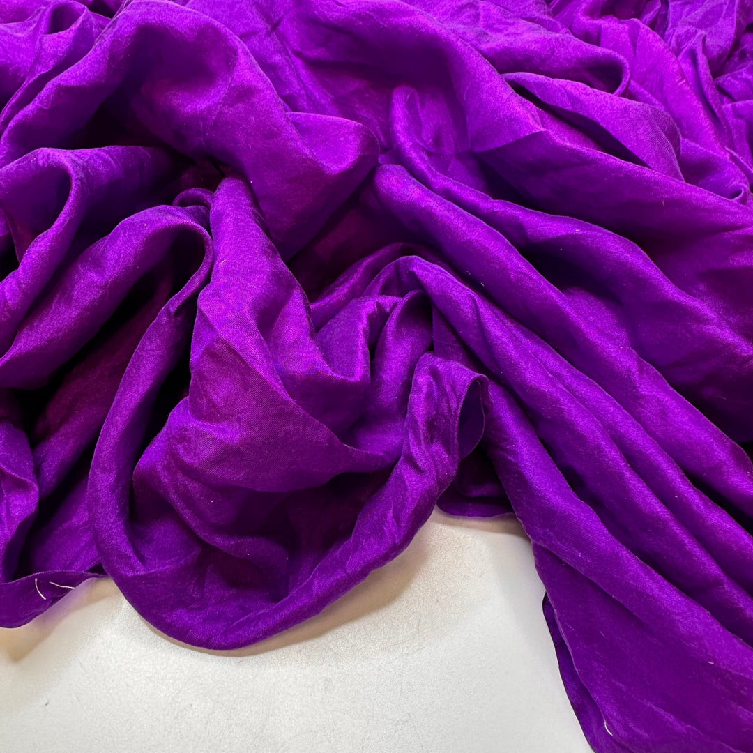 Sitting At The Adult Table - Silk Woven - Purple - 5.3M Bundle - True Deadstock fabric Fabric by private - Sustainable Textile | FABCYCLE