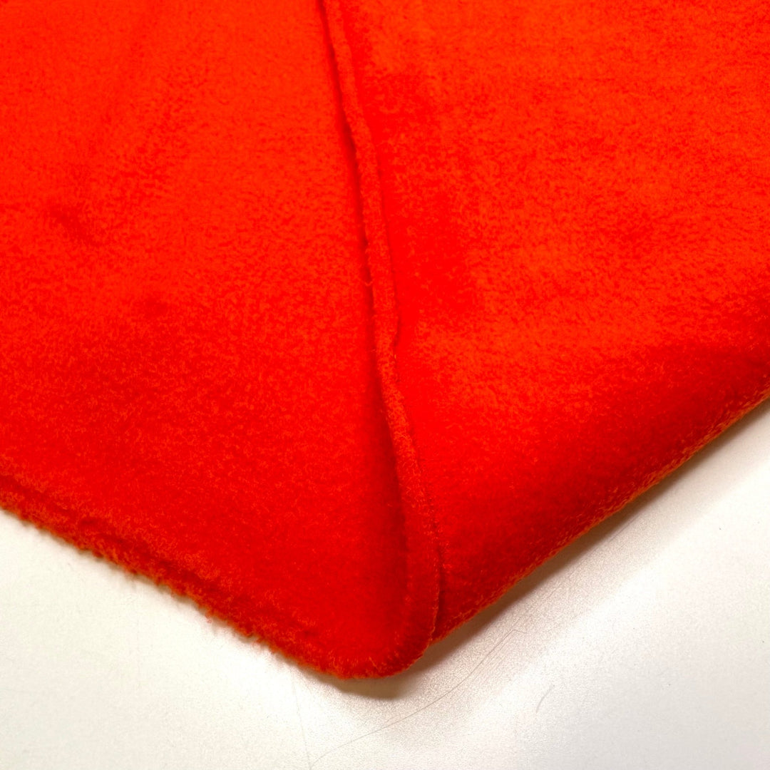 Sitting By The Campfire - Fleece Polyester Blend Knit - Orange - 1.65M Bundle - True Deadstock fabric Fabric by private - Sustainable Textile | FABCYCLE