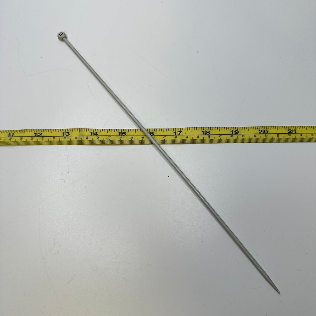 Size 10 Knitting Needle Tools - Light Grey - Individual - True Deadstock supplies Fabric by private - Sustainable Textile | FABCYCLE