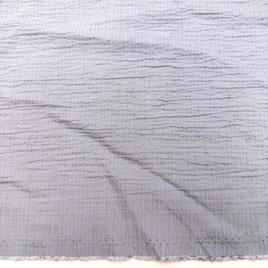 Skipping Rocks On The Lake - Embossed Linen/Poly Woven - Light Grey - 2M Bundle - True Deadstock fabric Fabric by private - Sustainable Textile | FABCYCLE