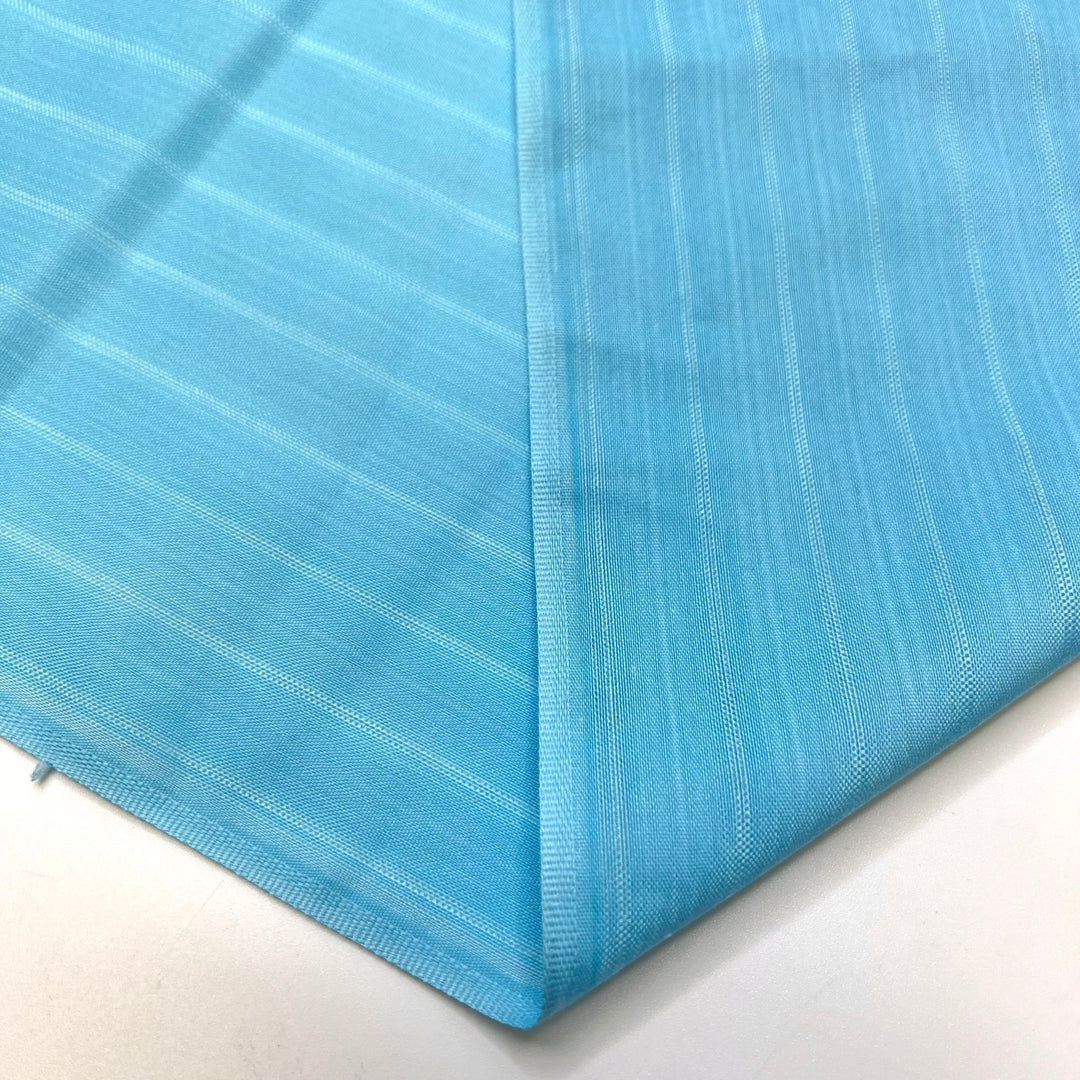 Sky Blue - Polyester Blend Woven - Light Blue Pinstripe - 3M Bundle - True Deadstock fabric Fabric by private - Sustainable Textile | FABCYCLE