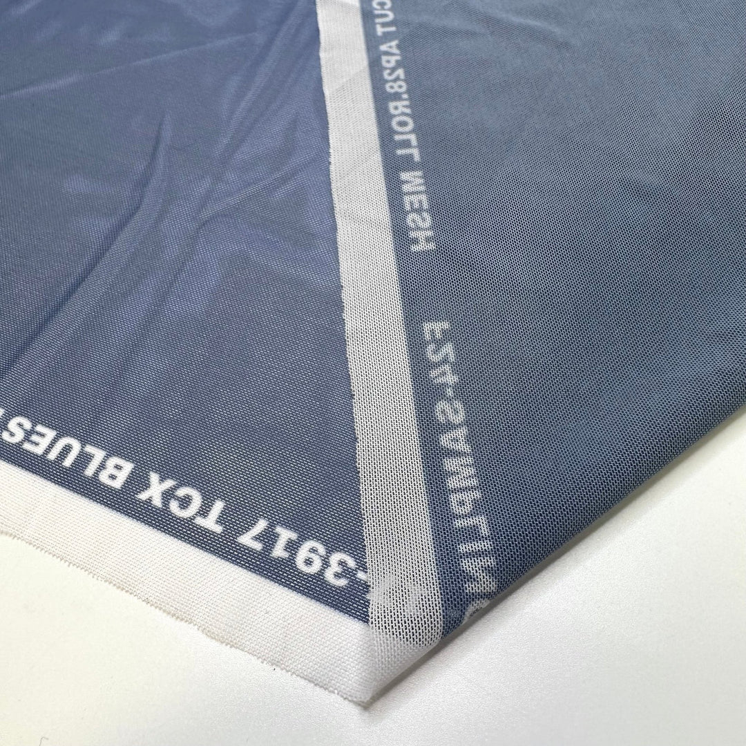 Skydiving - Mesh Poly/Spandex Knit - Blue - 1.1M Bundle - True Deadstock fabric Fabric by private - Sustainable Textile | FABCYCLE