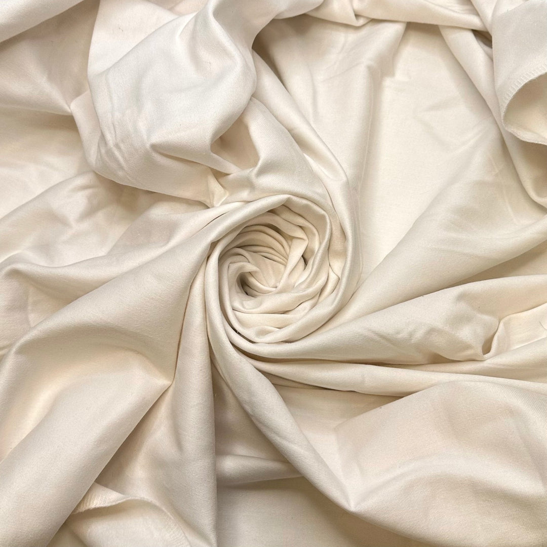 Sleeping On A Cloud - Cotton Blend Woven - White - 2M Bundle - True Deadstock fabric Fabric by private - Sustainable Textile | FABCYCLE