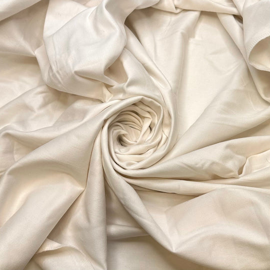 Sleeping On A Cloud - Cotton Blend Woven - White - 2M Bundle - True Deadstock fabric Fabric by private - Sustainable Textile | FABCYCLE