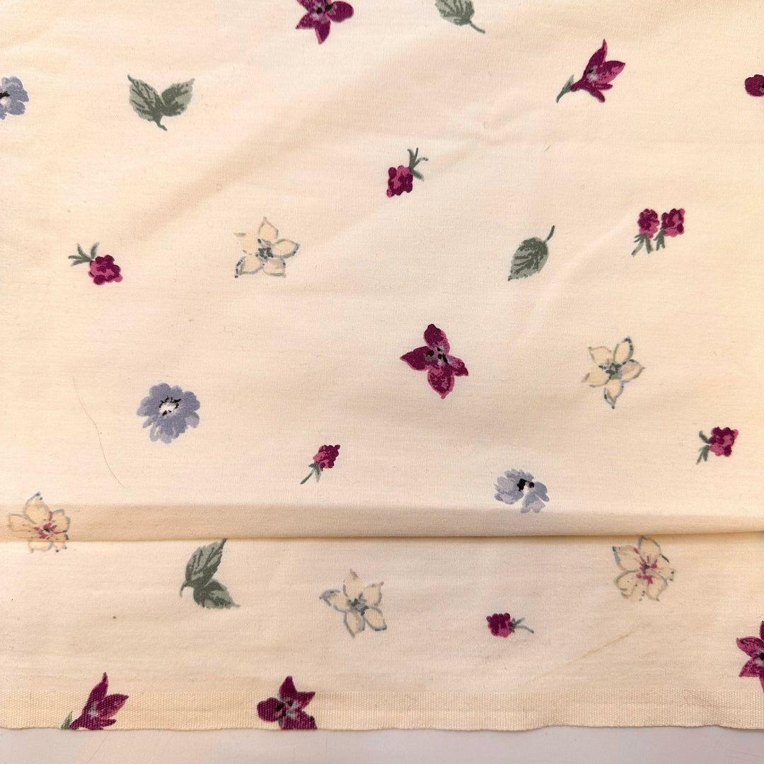 Sleeping On A Flower Bed - Cotton/Poly Woven - Cream Multi Floral - 2.25M Bundle - True Deadstock fabric Fabric by private - Sustainable Textile | FABCYCLE