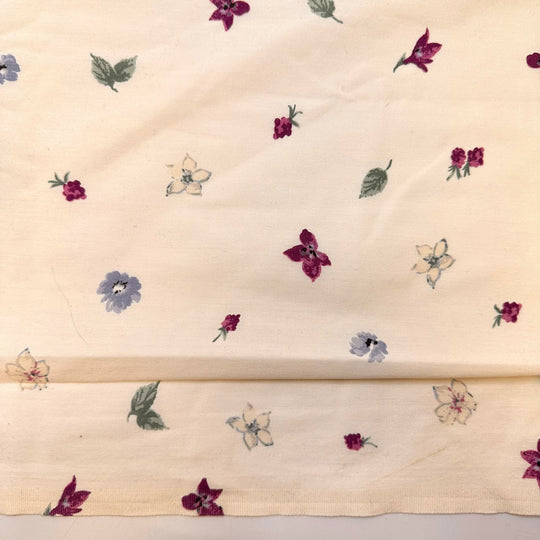 Sleeping On A Flower Bed - Cotton/Poly Woven - Cream Multi Floral - 2.25M Bundle - True Deadstock fabric Fabric by private - Sustainable Textile | FABCYCLE